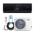 12000 BTU 22 SEER2 208-230V Wifi Enabled Mini Split Air Conditioner and Heater Black