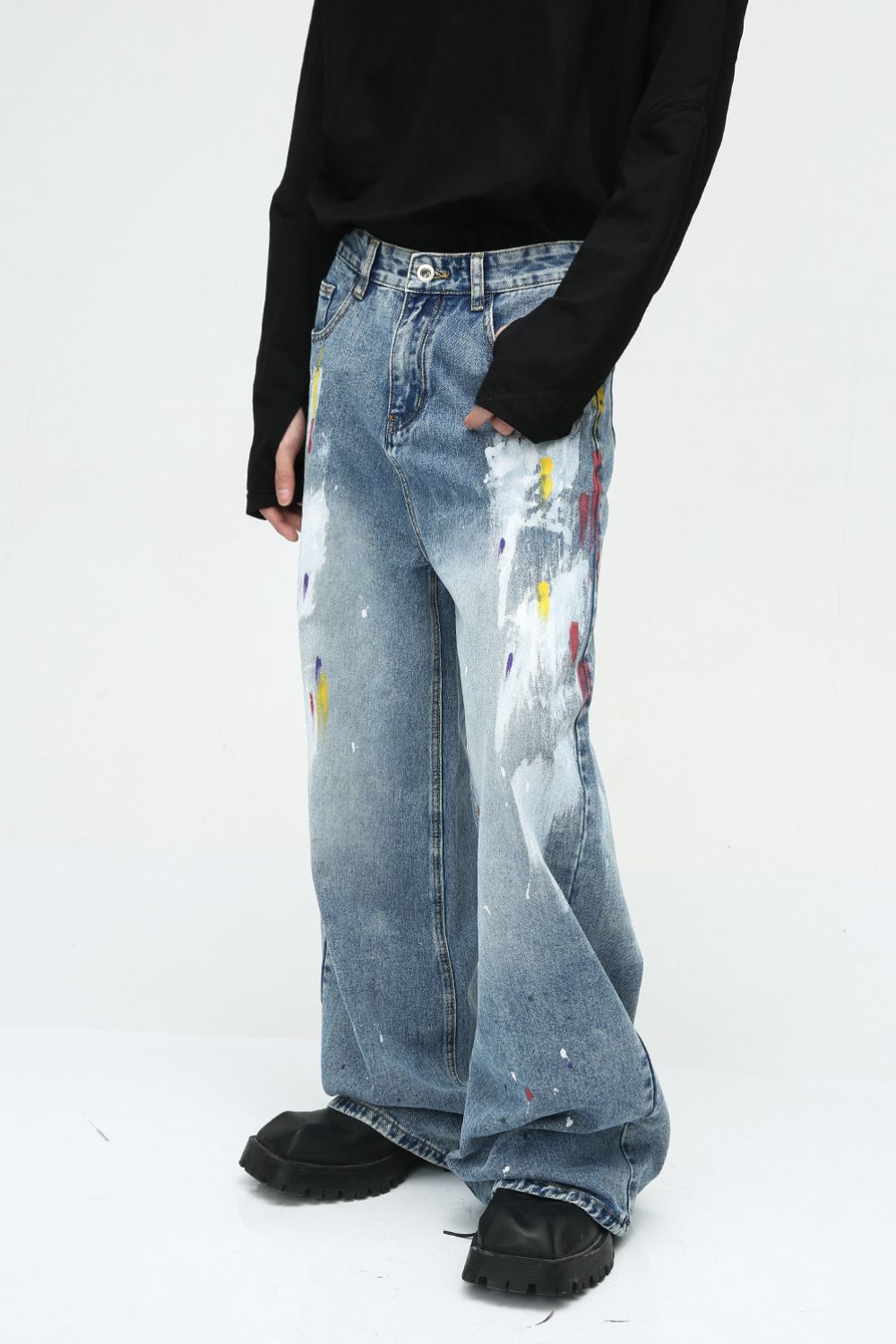 Painting Jeans with Pockets