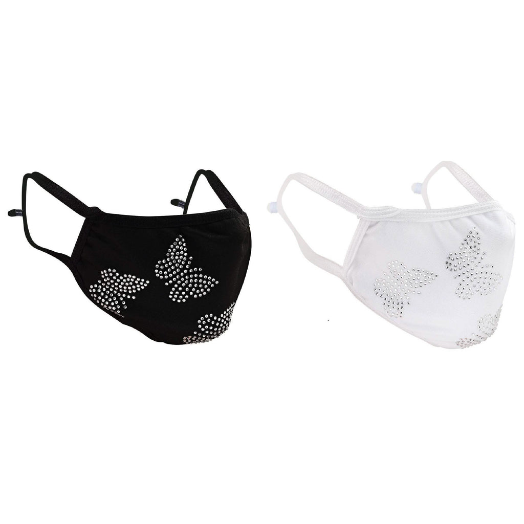 2-Pack: Reusable Washable Fitted Butterfly Pattern