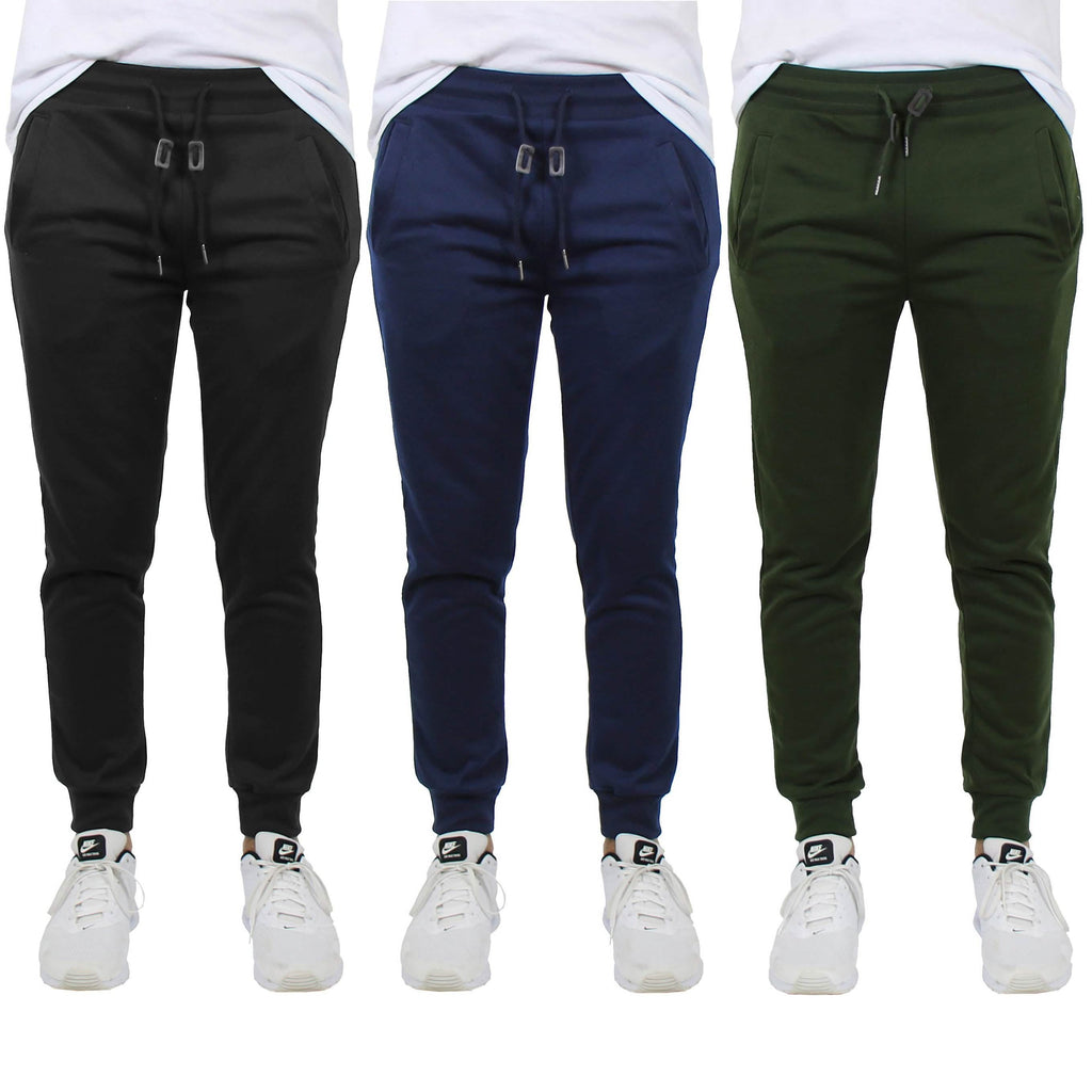 3-Pack: Men's French Terry Slim-Fit Jogger