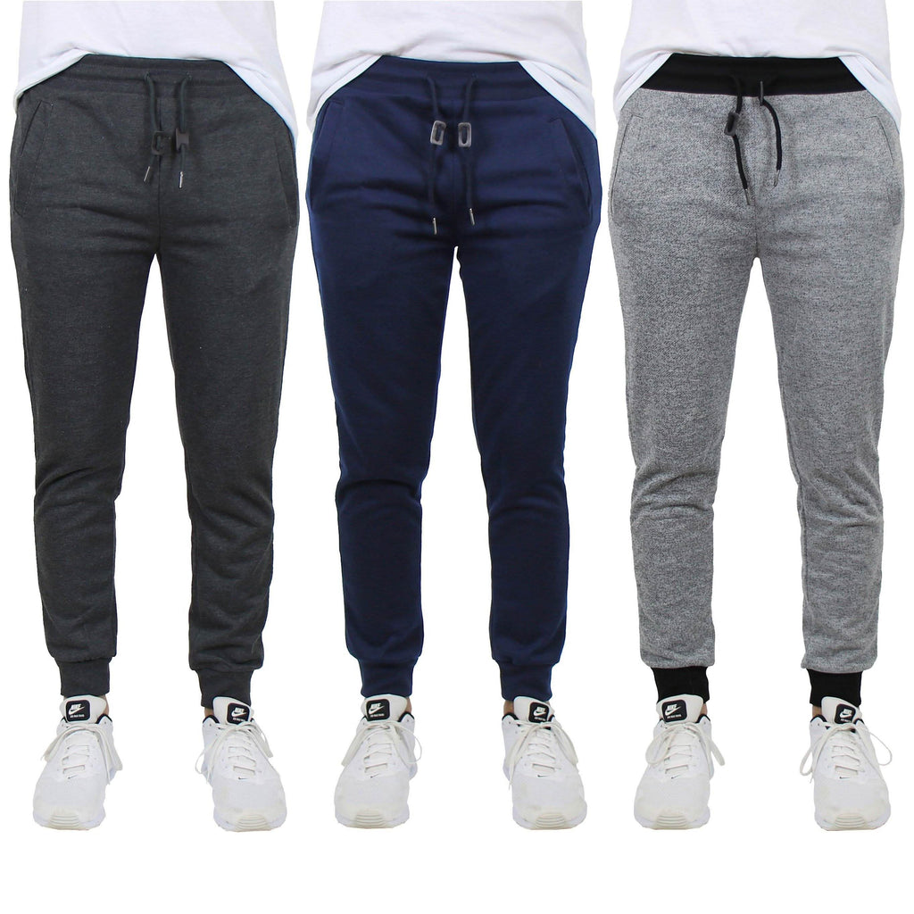 3-Pack: Men's French Terry Slim-Fit Jogger