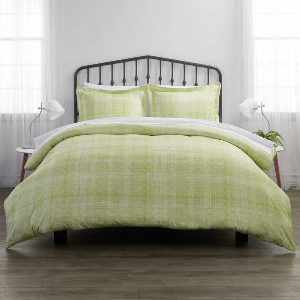 3-Piece Set: Polkadot Patterned Duvet Cover