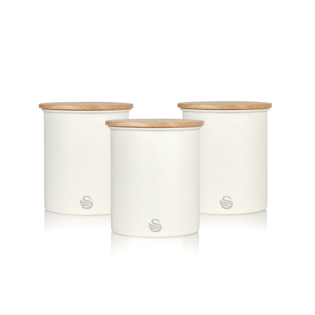 3-Piece Set: Swan Nordic Canisters