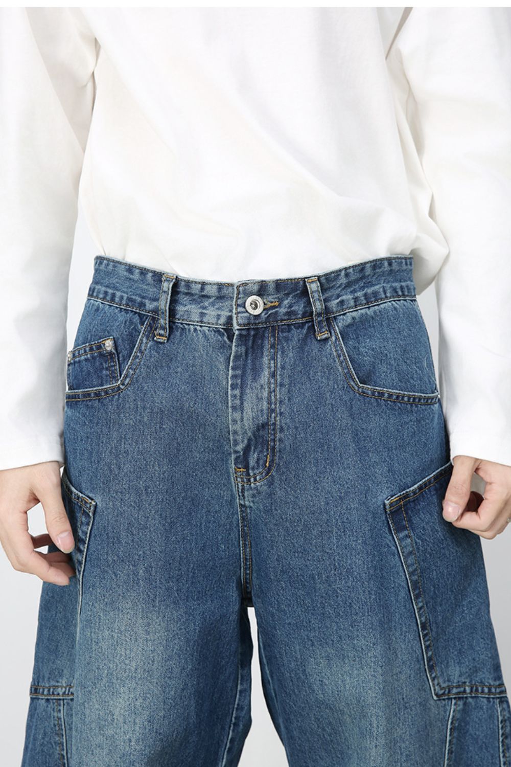 Men's Wide Leg Jeans
