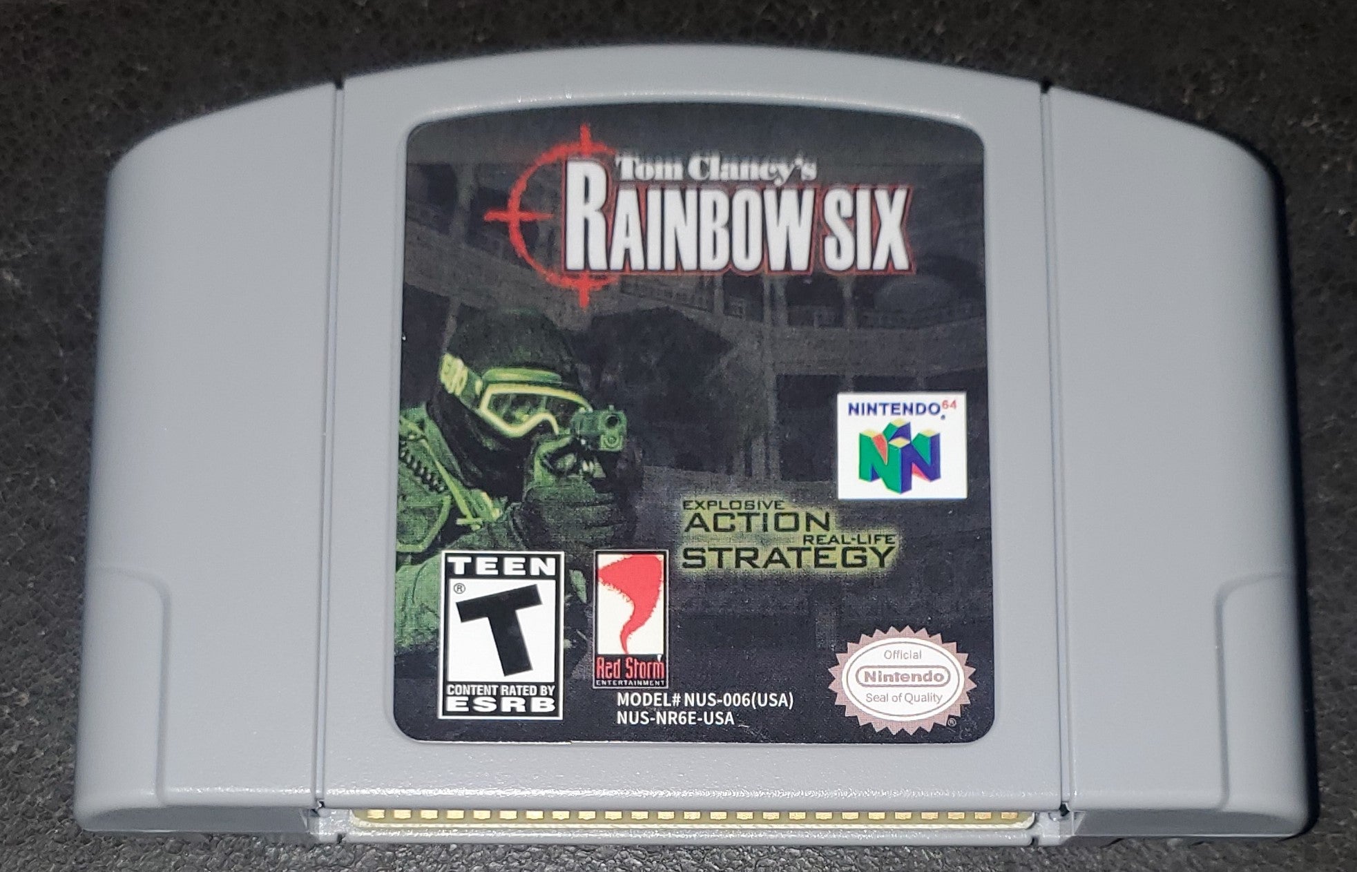 Tom Clancy's Rainbow Six Nintendo 64 N64 Video Game Cartridge