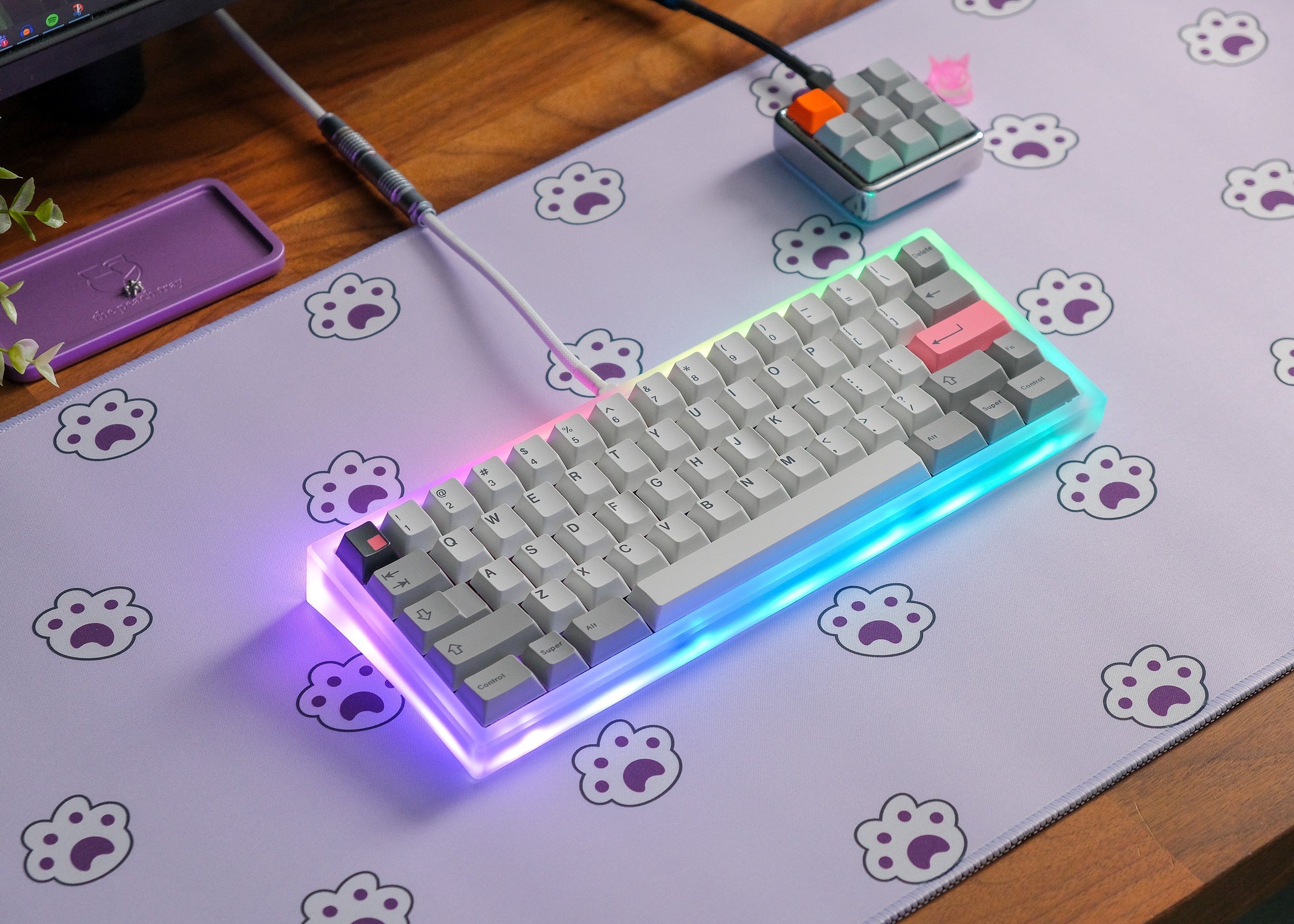 Taro Toe Beans Desk Mat