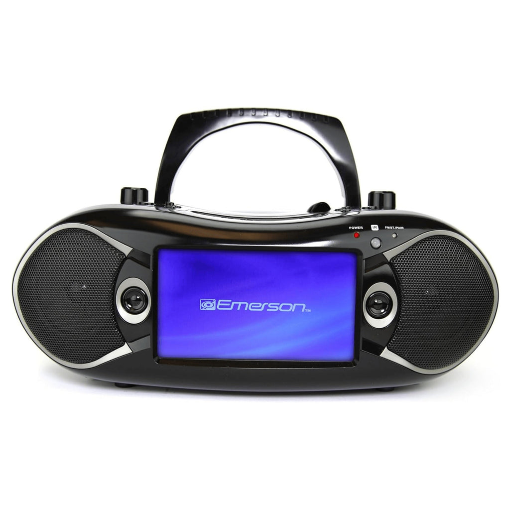 7" Bluetooth DVD Boombox with AMFM Radio & Stereo Speakers