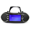 7" Bluetooth DVD Boombox with AMFM Radio & Stereo Speakers