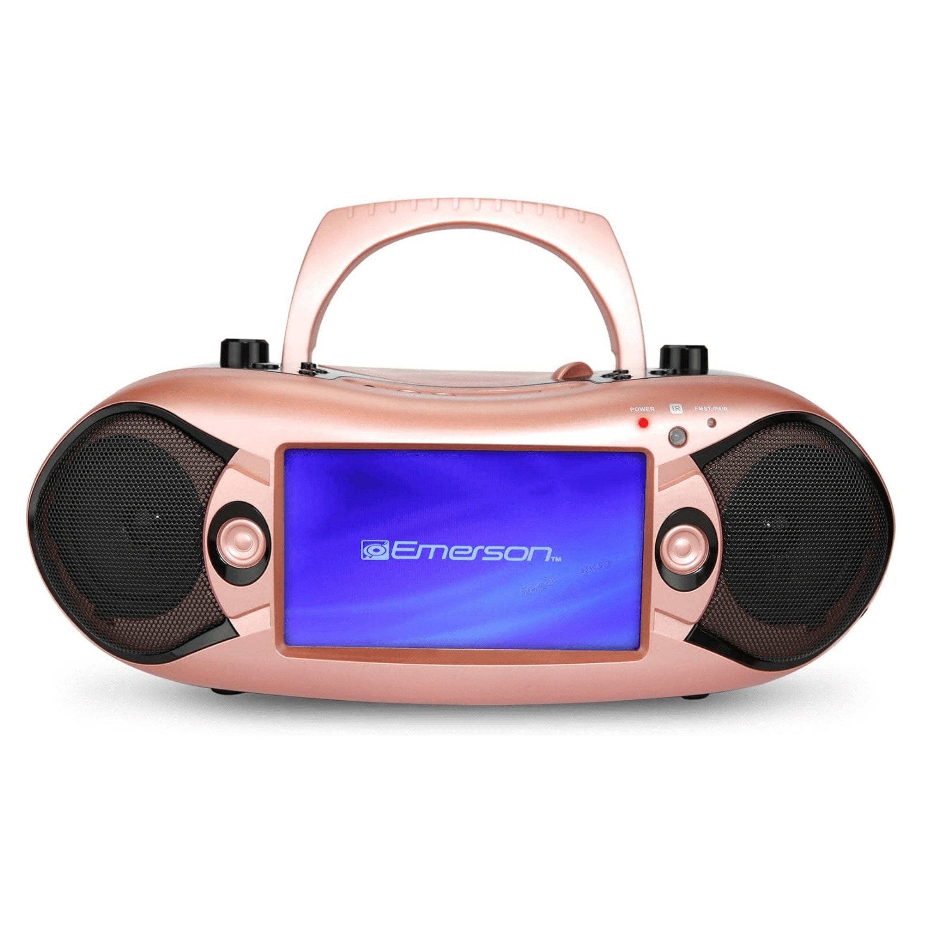 7" Bluetooth DVD Boombox with AMFM Radio & Stereo Speakers