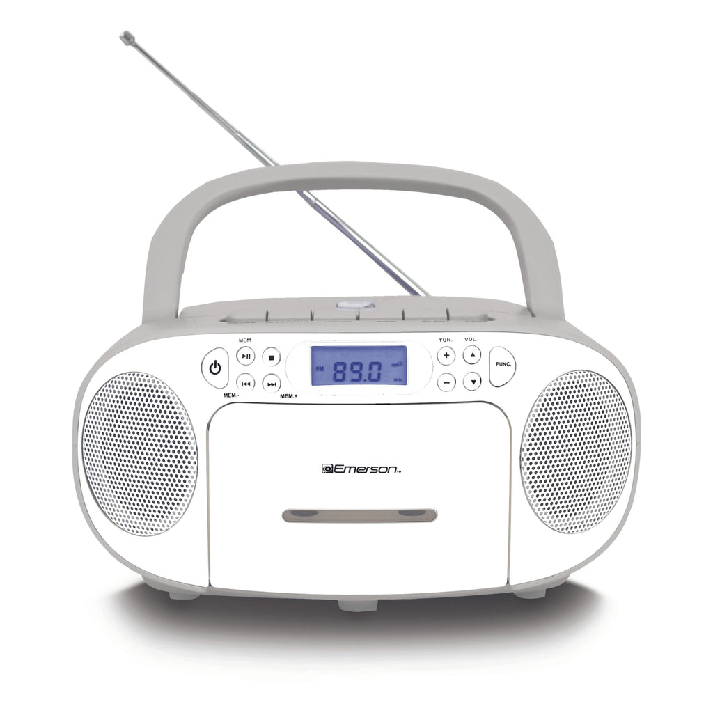 Portable CD/Cassette Boombox with AM/FM Radio