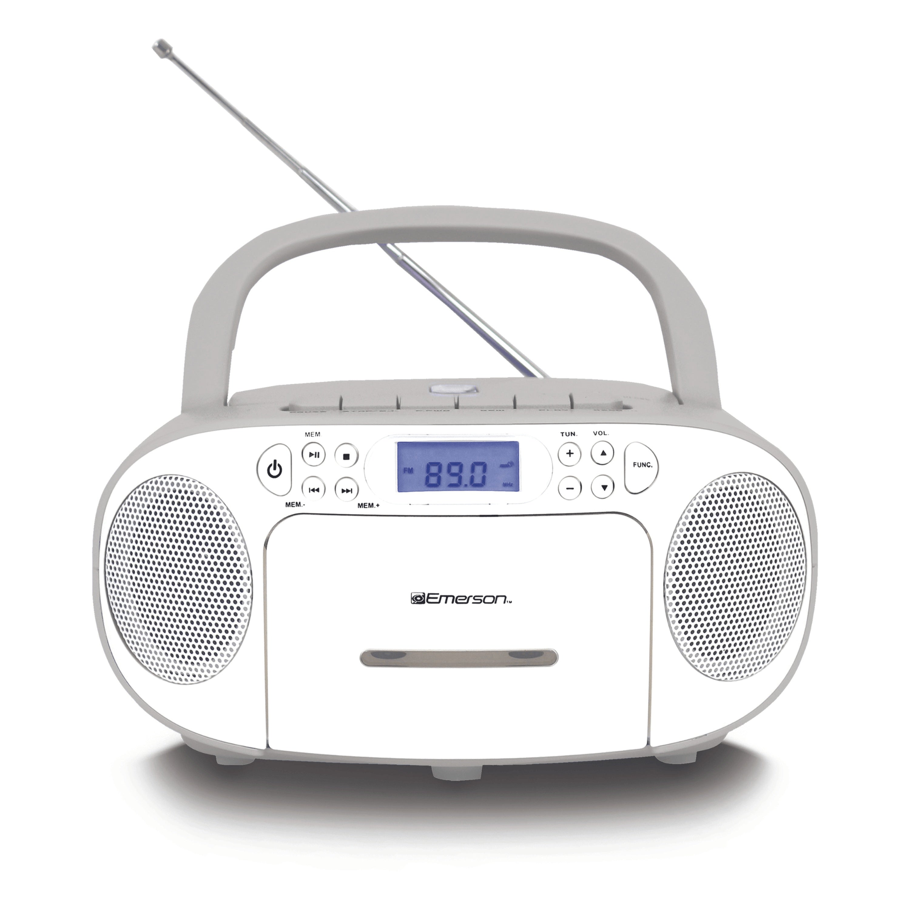 Portable CD/Cassette Boombox with AM/FM Radio