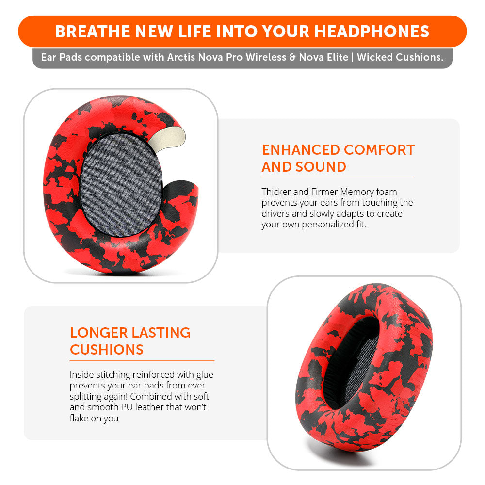 Arctis Nova Pro Wireless & Nova Elite Earpads - WC PadZ Nova Pro Wireless