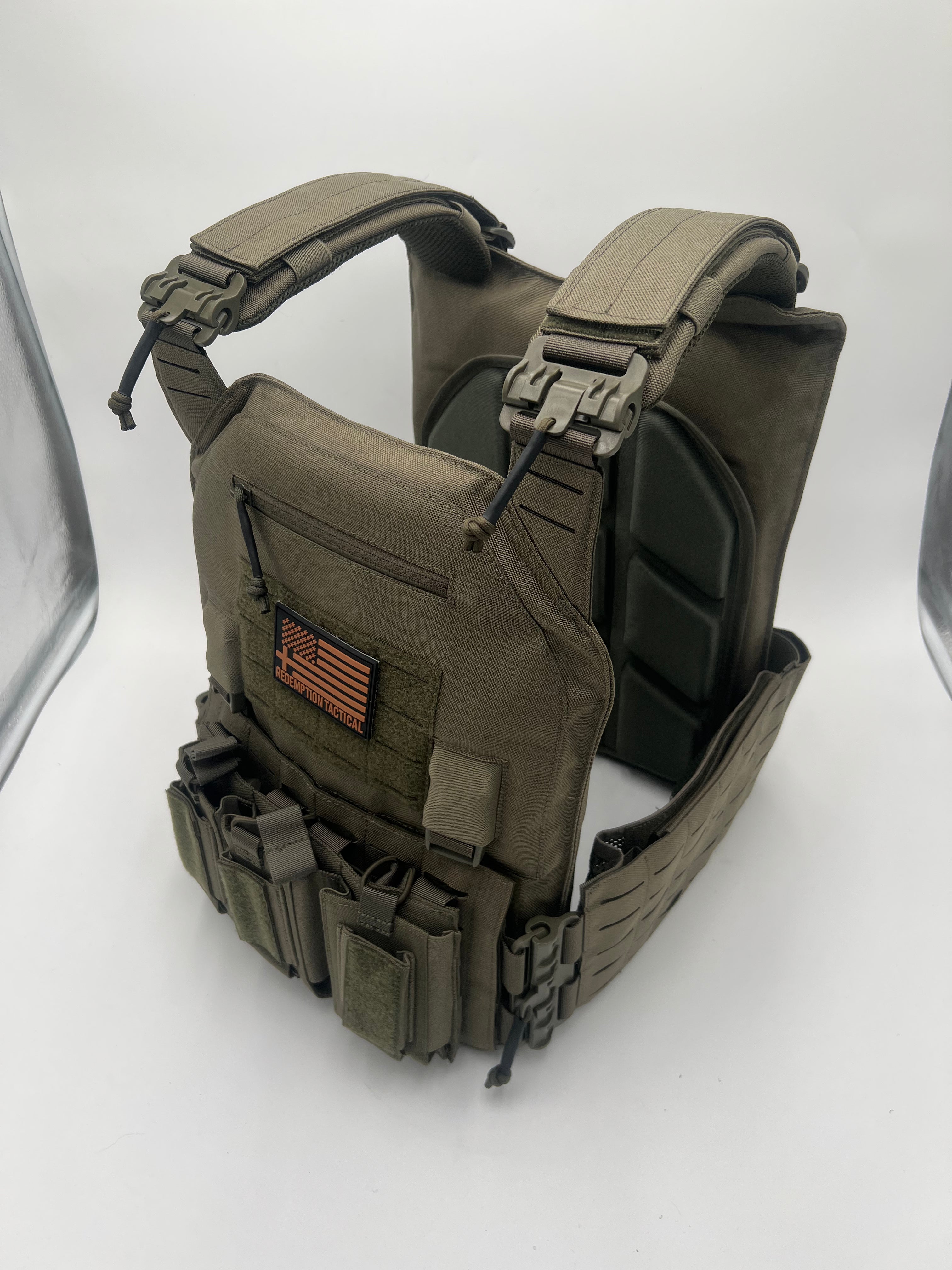 BIG BOY Crusader 2.0 XL Armor COMBO PACKAGE LIGHTWEIGHT LEVEL IV (2) XL Ceramic Front/Back Plates