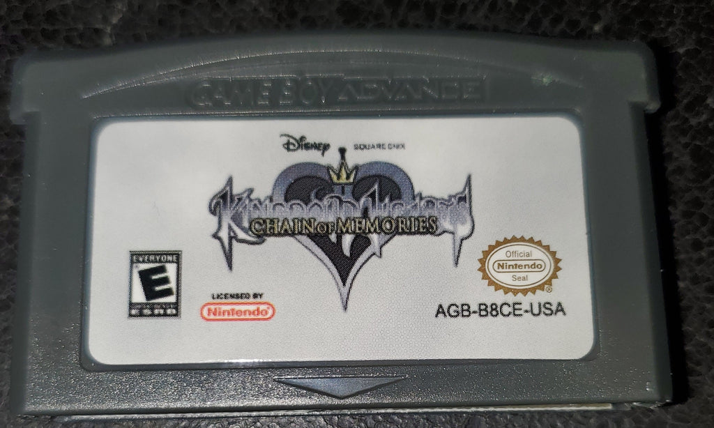Kindgom Hearts Chain of Memories GBA Video Game Boy Advance