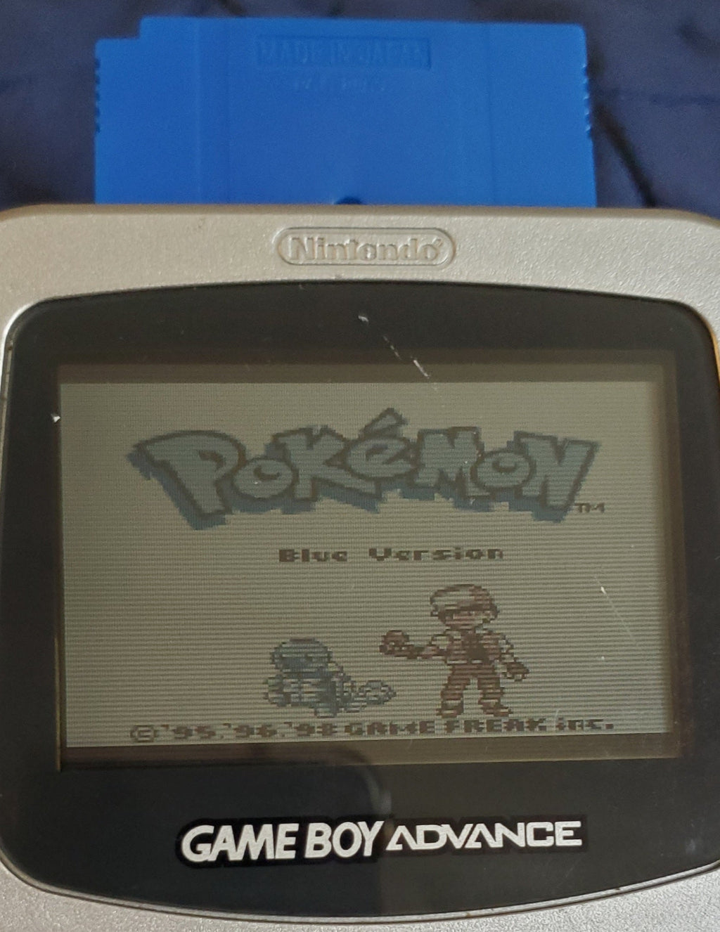 Pokemon Blue GBC Video Game Boy Color 1998
