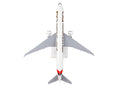 Boeing 777-300ER Commercial Aircraft with Landing Gear "Emirates Airlines - 50th Anniversary" (A6-EPO) White with Tail Graphics (Snap-Fit) 1/200 Plastic Model by Skymarks