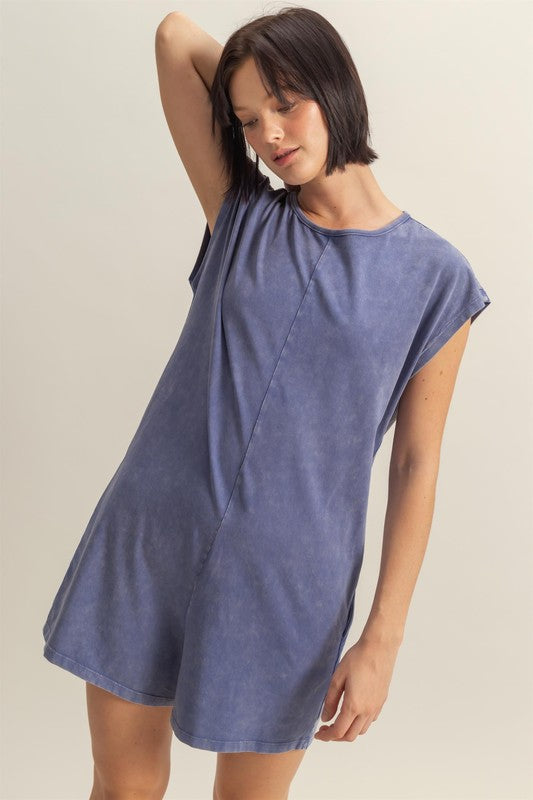 HYFVE Round Neck Cap Sleeve Relaxed Fit Breezy Romper
