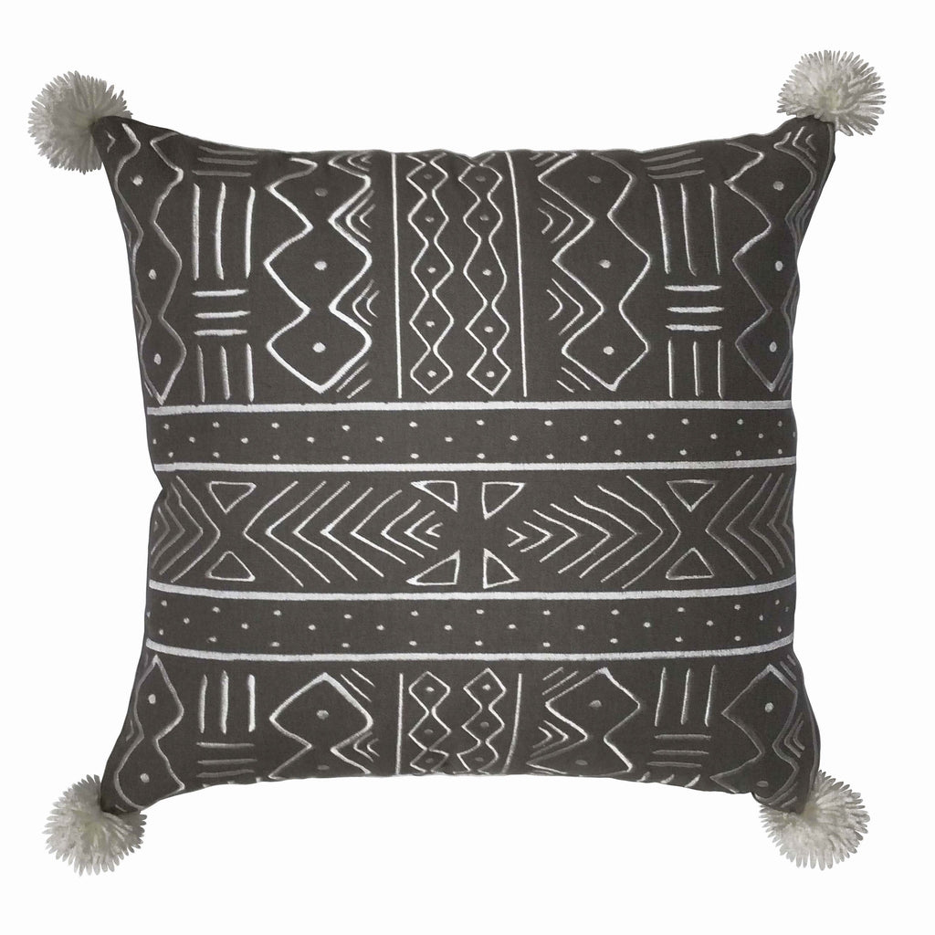 Brooklyn Flat Brooklyn Flat Kata Embroidered Decorative Pillow