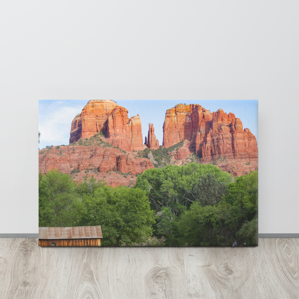 Cathedral Rock Canvas Wall Art, Sedona, Arizona Airbnb Decor