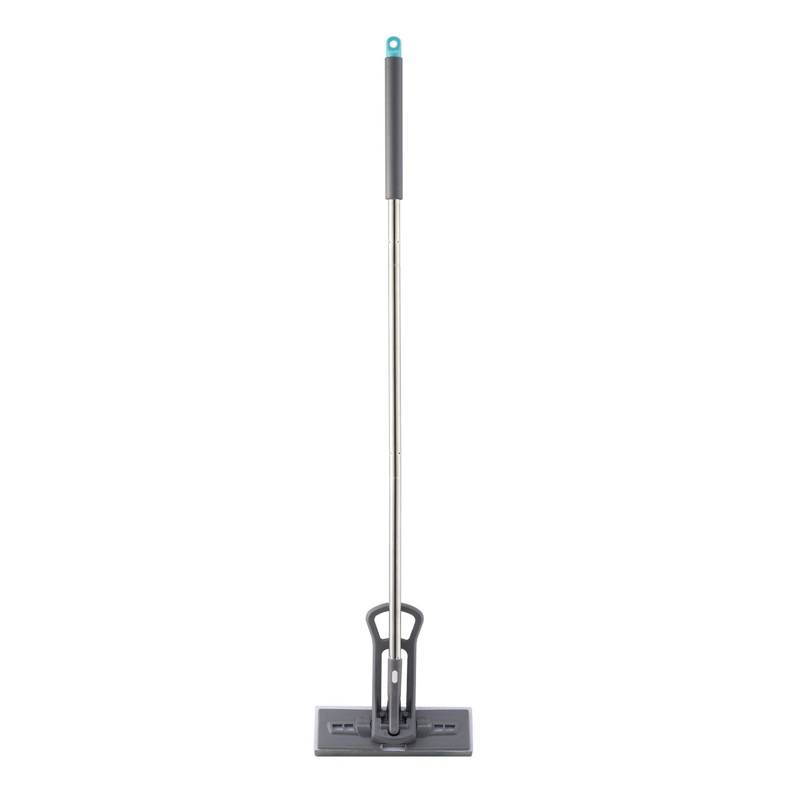 Sponge Mop, High-Density PU Sponge Mop with 1 Pcs Sponge Mop Replacement , Easy to Squeeze Sponge Mop with Hook & Loop for Head Change, Fit for Various Floors' Cleaning