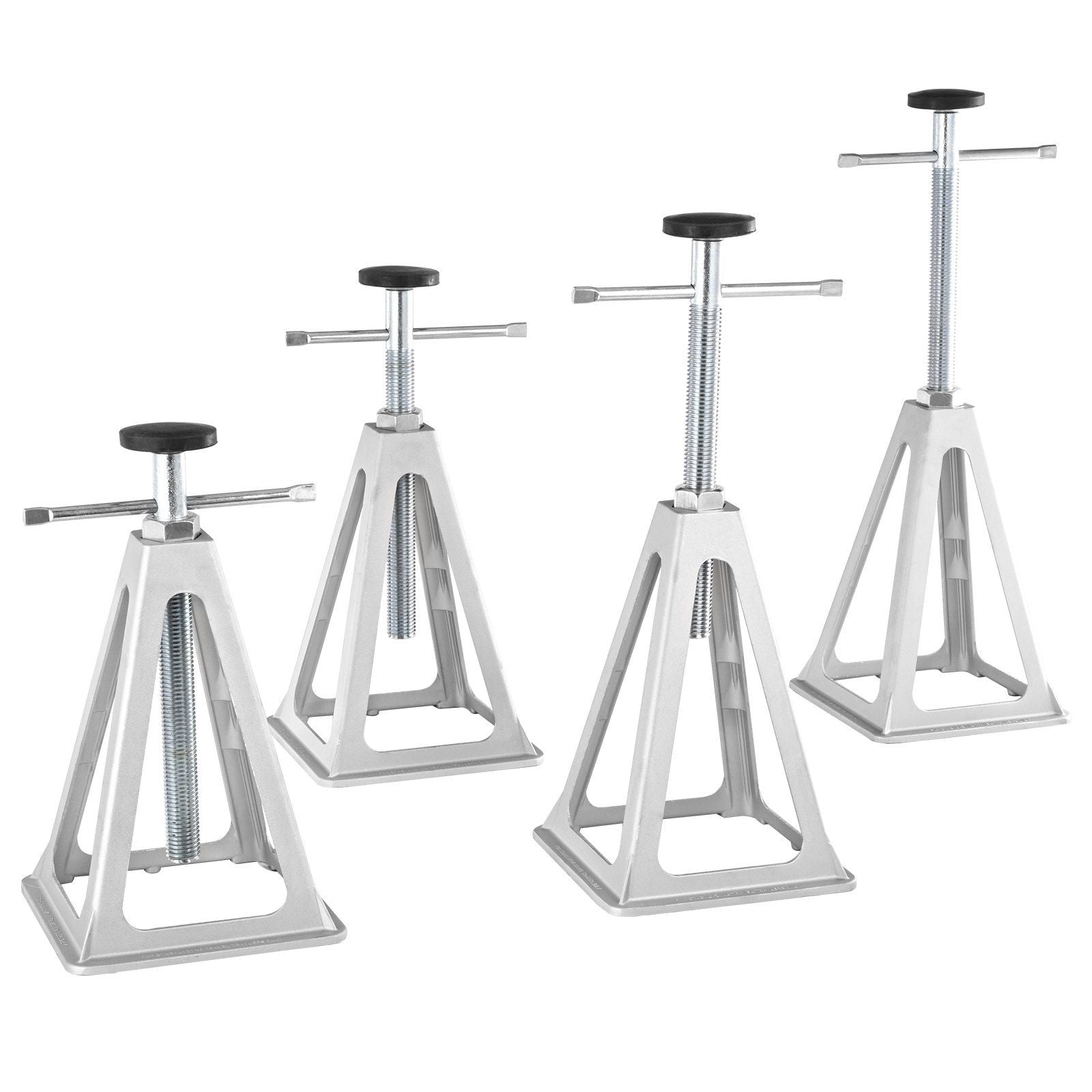 RV Stabilizer Jacks, 4 Pack Aluminum RV Leveling Jacks, RV Stack Jacks for RV Travel Trailer Camper, Single Screw Jack Support up to 6000 Lbs, Adjustable from 11 inch to 17 inch