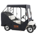 Golf Cart Enclosure, 600D Polyester Driving Enclosure with 4-Sided Transparent Windows, 2 Passenger Club Car Covers Universal Fits for Most Brand Carts, Sunproof and Dustproof Outdoor Cart Cover