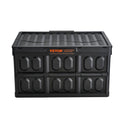 Collapsible Storage Bins with Lids, 45L 3 Packs, Folding Plastic Stackable Utility Crates with Handles, Large Heavy Duty Containers for Clothes, Toys, Books, Snack, Shoes, and Grocery Organizing