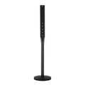 Cast Iron Sign Post, 4 ft Portable Heavy Duty Steel Post Sign Holder with Hard Plastic Base & Wheels, U-Channel Sign Stand for Garden, Courtyard, Farm or Traffic Intersection, Black