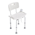 Shower Chair, Shower Seat with Back, Adjustable Height Shower Stool, Shower Chair for Inside Shower Bathtub, Non-slip Bathroom Bench Bath Chair for Elderly Disabled Handicap, 350 lbs Capacity