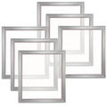 Screen Printing Kit, 6 Pieces Aluminum Silk Screen Printing Frames, 18x20inch Silk Screen Printing Frame with 160 Count Mesh, High Tension Nylon Mesh and Sealing Tape for T-shirts DIY Printing