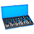 131 PCS Helicoil Thread Repair Kit SAE Tool 1/4 5/16 3/8 7/16 1/2 in UNC