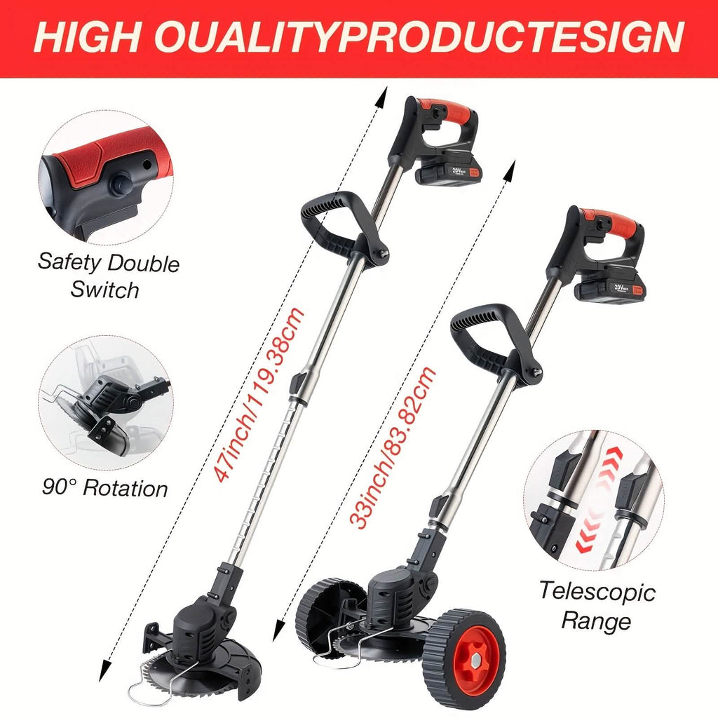 Portable Wireless Electric Lawn Mower 