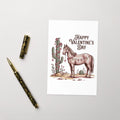 Horse Valentines Greeting Card