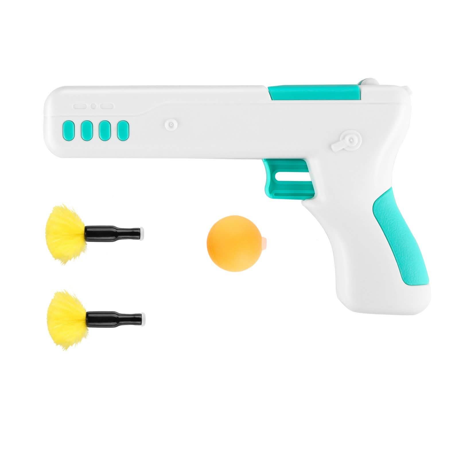 Interactive Cat Toy Gun Stick with Ball and Feather