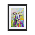 Colorful Goat Framed Poster