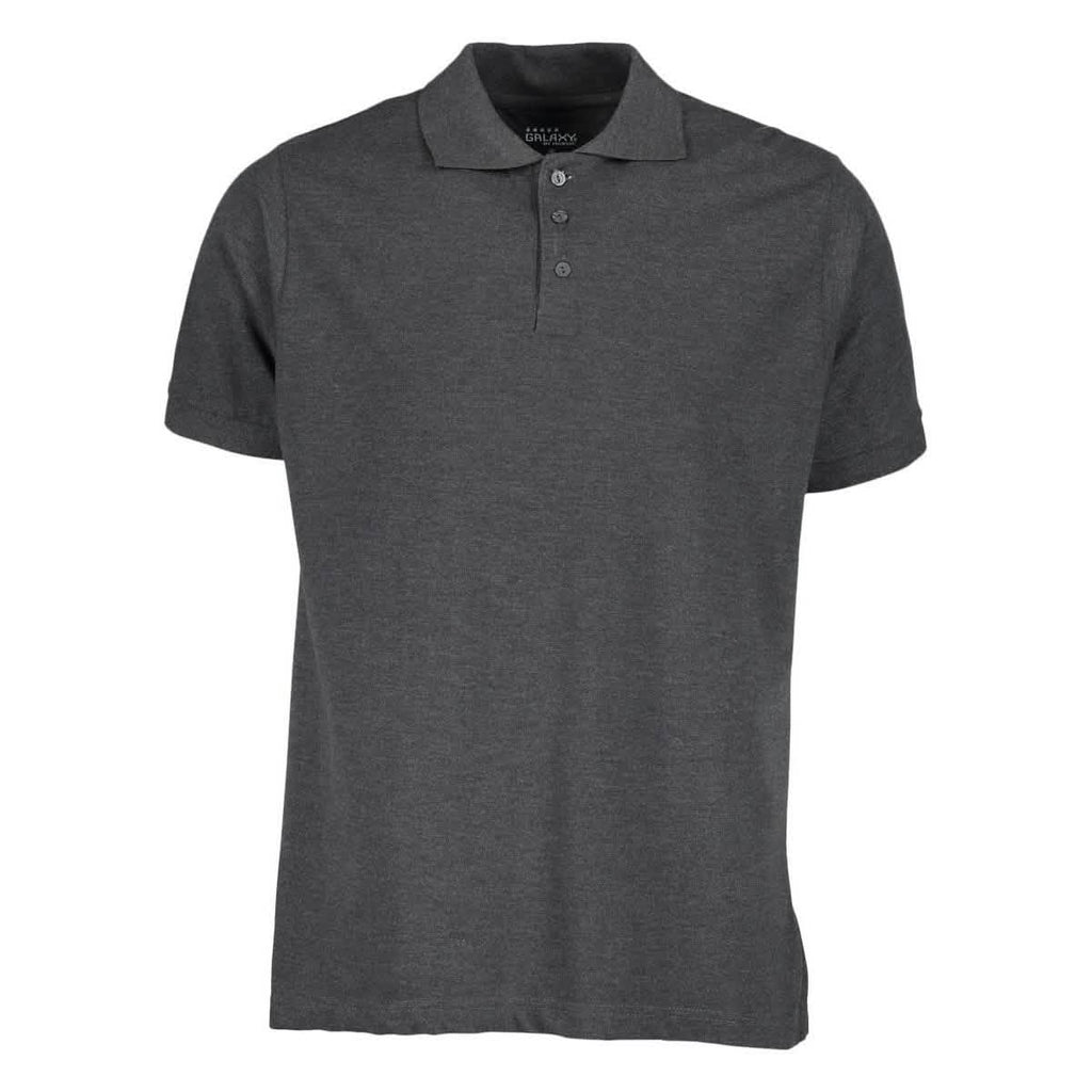 Men's 3-Button Ribbed Short Sleeve Polo