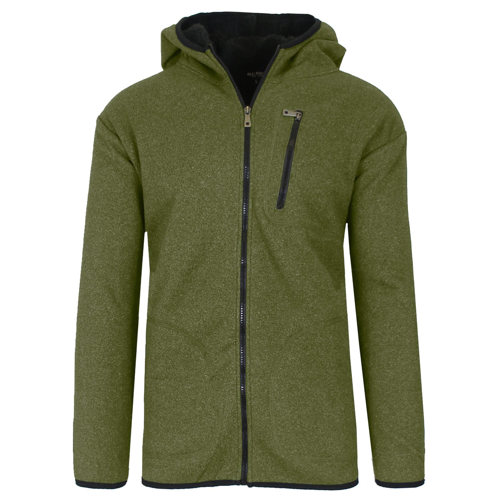 Men's Heavyweight Tech Sherpa Full-Zip Hoodie
