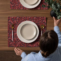 Red Western Floral Placemats