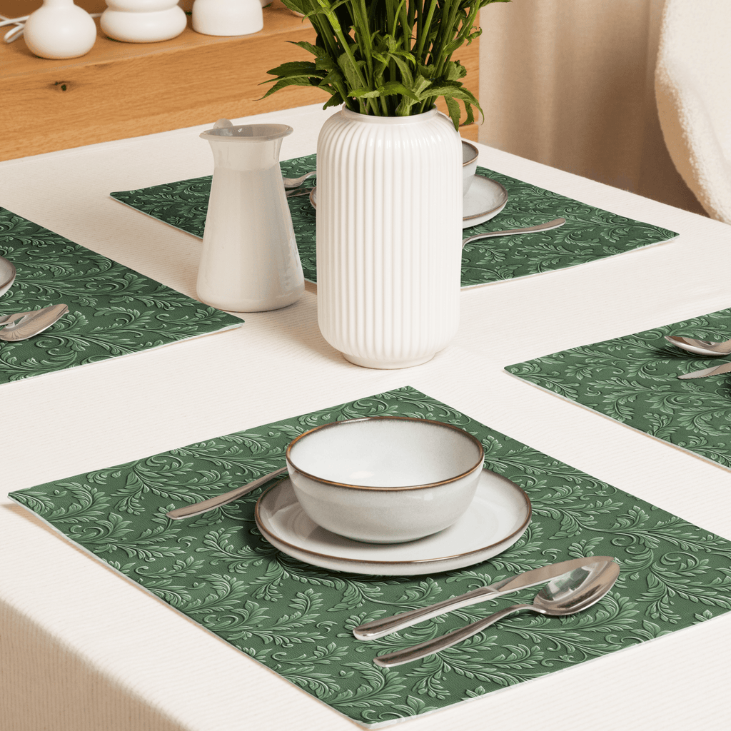 Green Western Floral Placemats