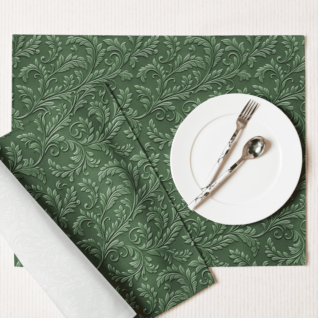 Green Western Floral Placemats