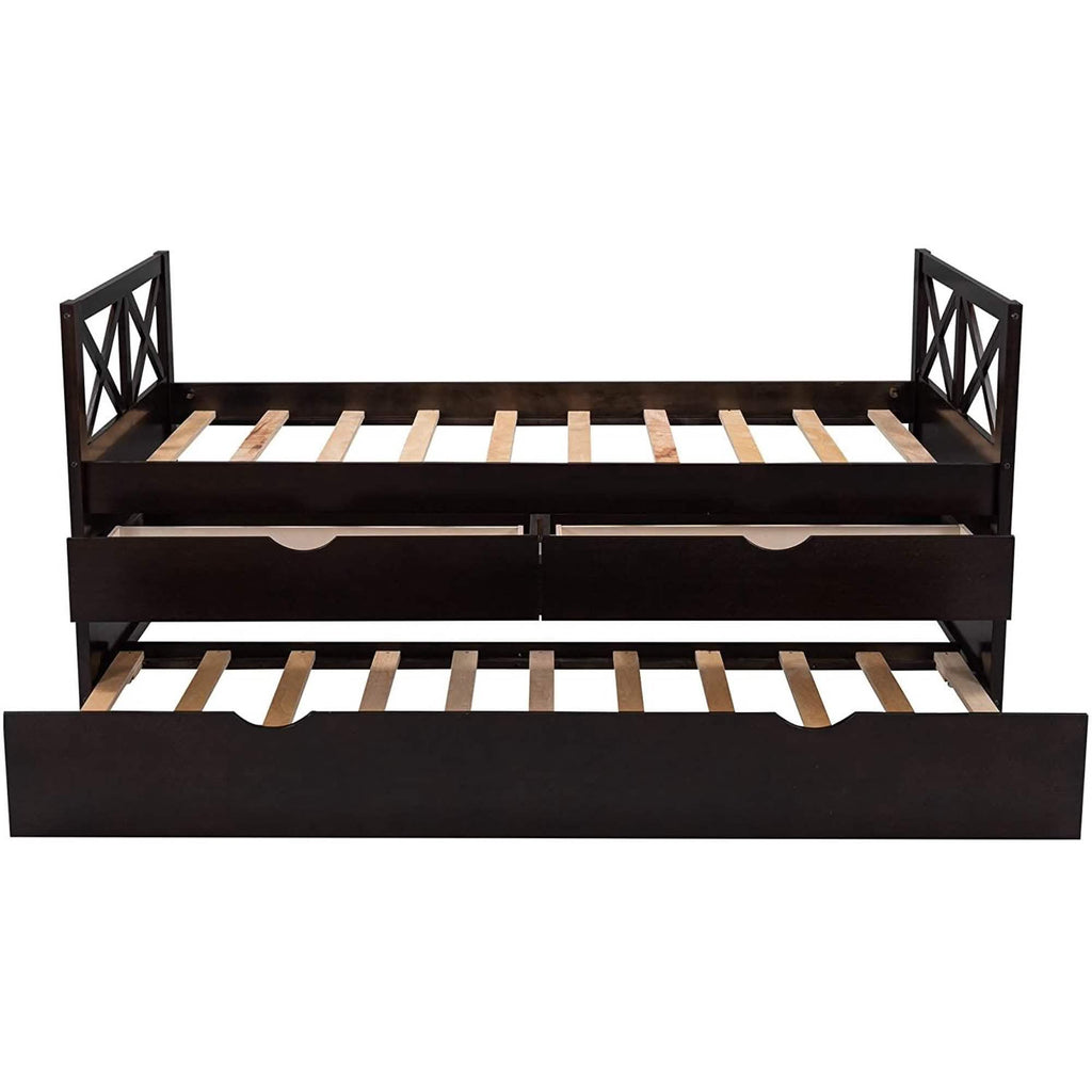Platform Storage Bed with Trundle