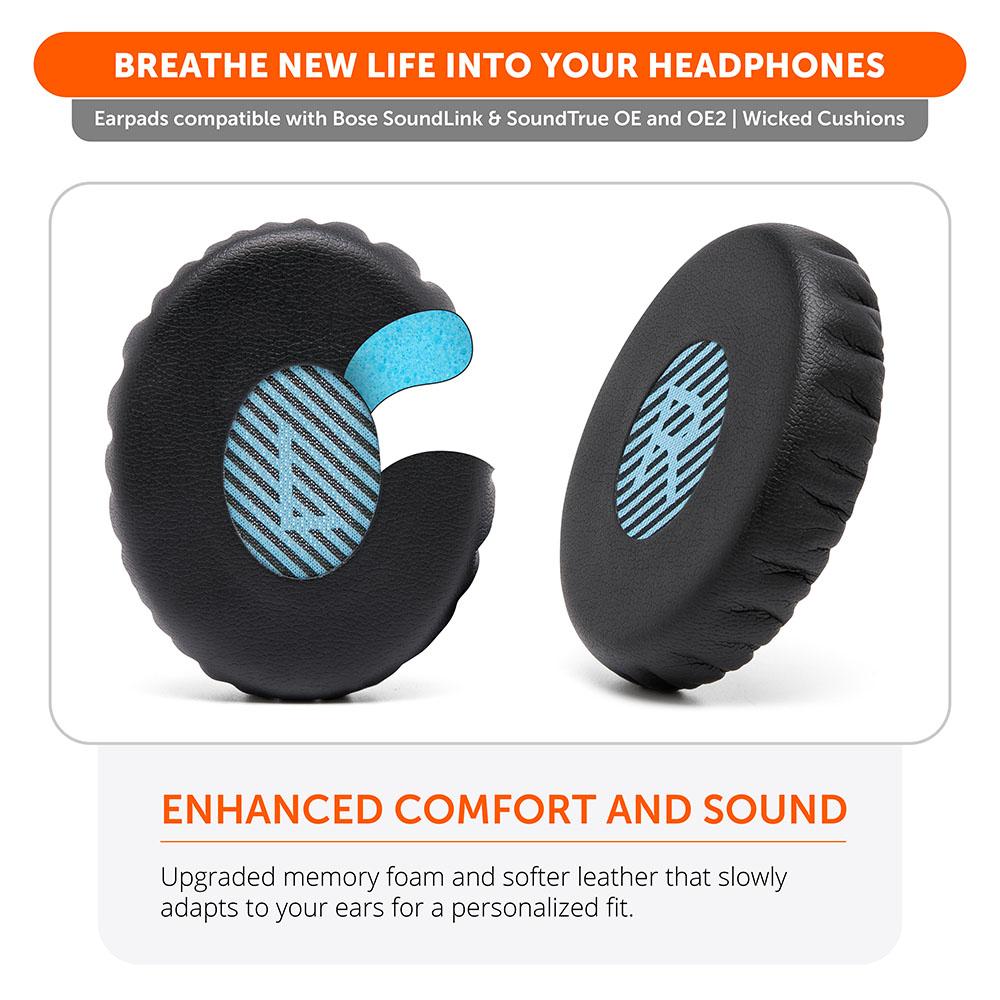 Replacement Ear Pads For Bose SoundLink & SoundTrue OE2 (On-EAR)