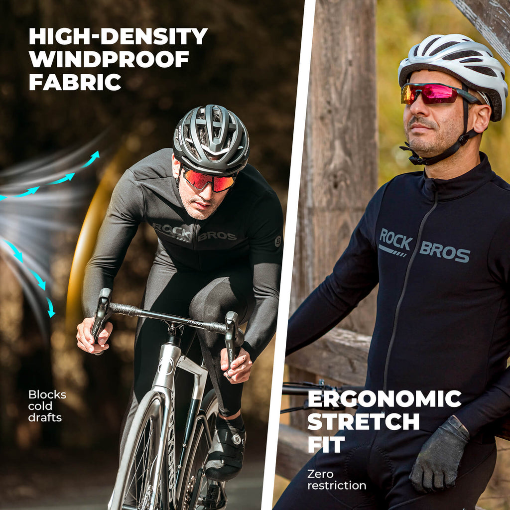 Men's Long-Sleeve Thermal Cycling Jersey