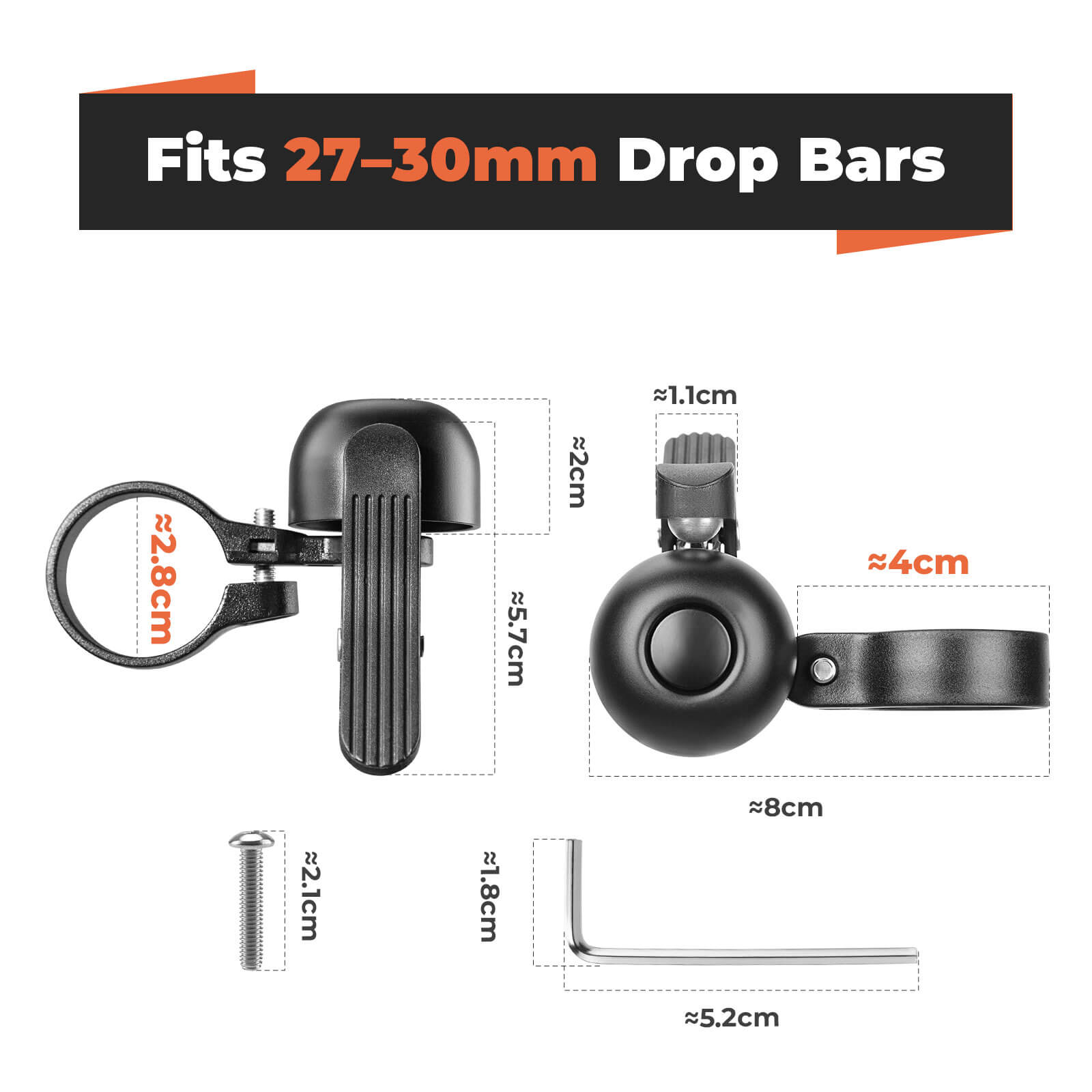 Bike Bell for Road Bike – Loud Sound Handlebar Ring