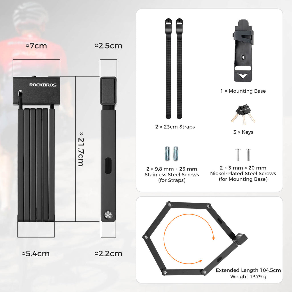 Folding Bike Lock - ART-Certified