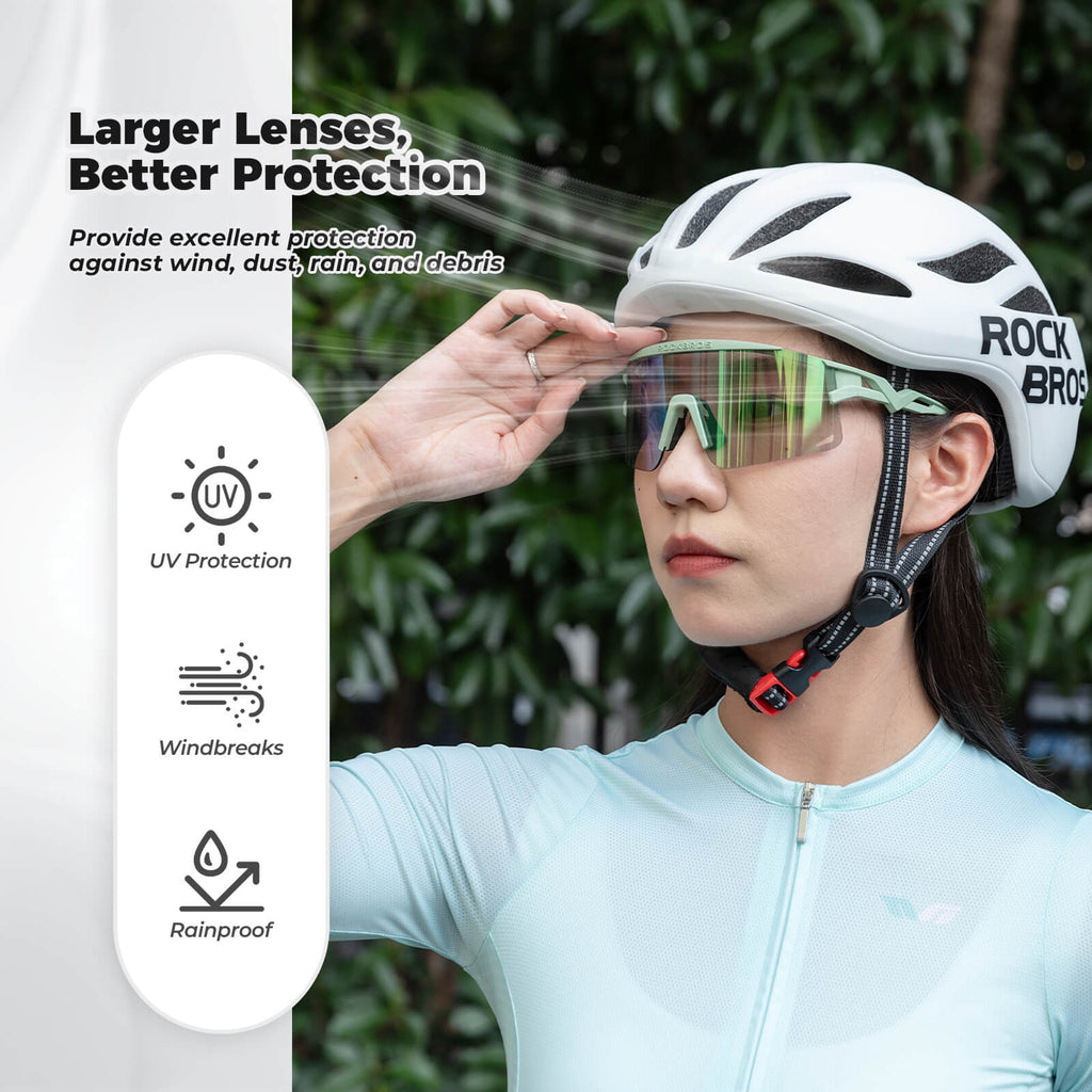 Half Frame Polarized Sports Sunglasses - SP337