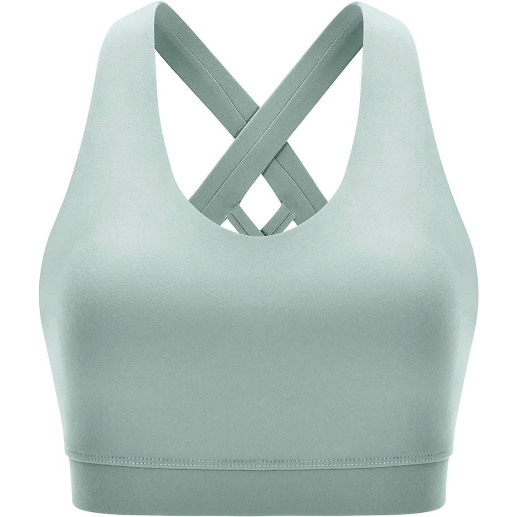 RUNNING GIRL Criss-Cross Back Padded Strappy Sports Bra
