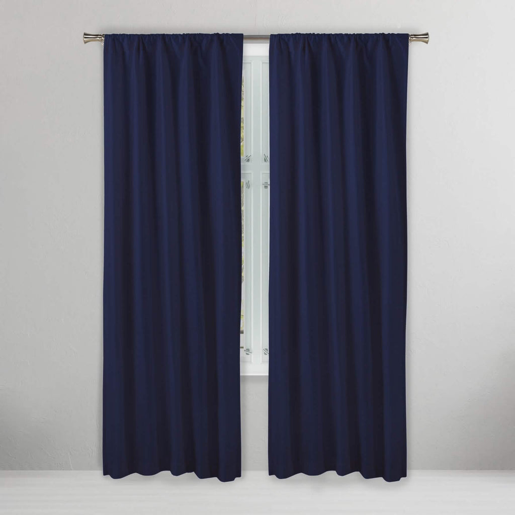 Set of 2: Embossed Crinkie Semi-Sheer Window Curtain Pair Panel