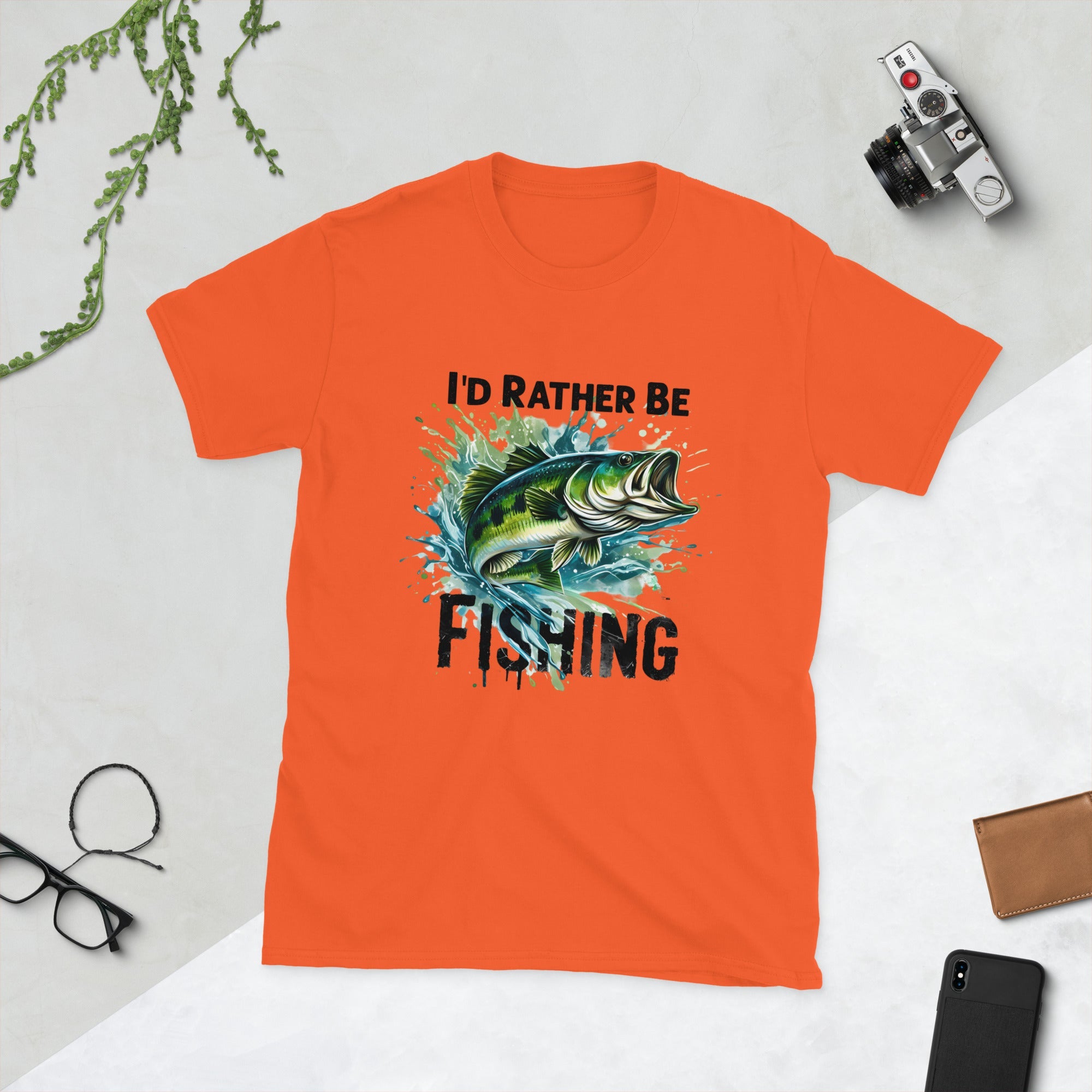 Rather be Fishing Short-Sleeve Unisex T-Shirt