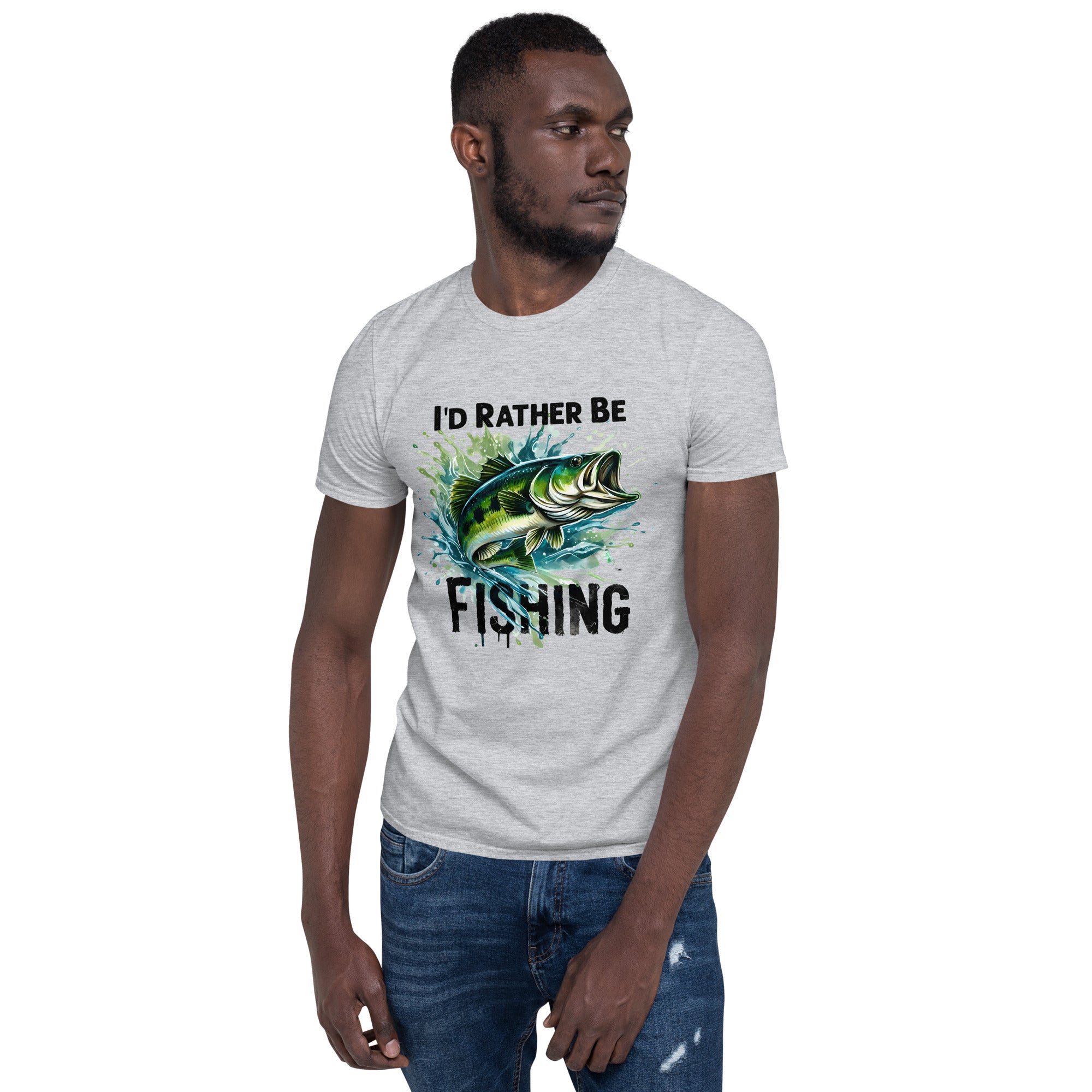 Rather be Fishing Short-Sleeve Unisex T-Shirt